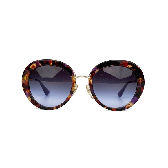 Prada Large Round Tortoiseshell Sunglasses SPR16Q - Picture 1 of 10